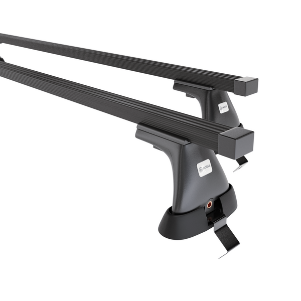 Stahl-Dachträger für Skoda Fabia mk III (2015-2021) - schwarz Dachträger Dachgepäckträger - ohne Montagelemente