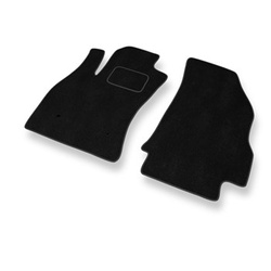 Fußmatten Auto für Fiat Doblo II Van (2009-2016) - Premium Velours schwarze Automatten Autoteppiche