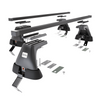 Stahl-Dachträger für Citroen C4 (2010-2017) - schwarz Dachträger Dachgepäckträger - ohne Montagelemente