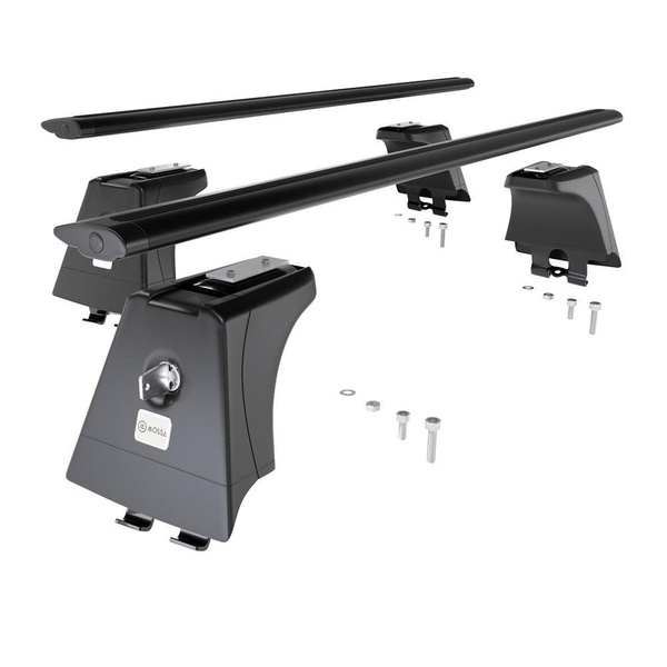 Aluminium-Dachträger für Renault Megane mk II (2002-2009) - schwarz Dachträger Dachgepäckträger - Montagepunkte