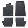 Gummifußmatten Auto für Ford Puma Crossover (2020-....) - Gummimatten Gummi Fußmatten - schwarz - 4 Stk.