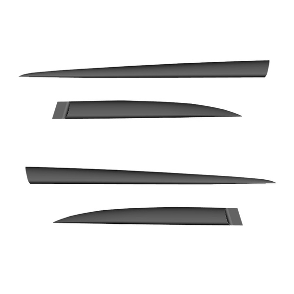 Schwarze Auto Seitenschutzleisten Hyundai Ioniq 6 Limousine (2022-....)