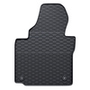 Gummifußmatten Auto für Volkswagen Touran II MPV (2010-2015) - Gummimatten Gummi Fußmatten - schwarz - 4 Stk.