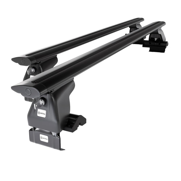 Aluminium-Dachträger für Mitsubishi Galant (1997-2005) - schwarz Dachträger Dachgepäckträger - ohne Montagelemente