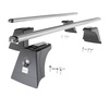Aluminium-Dachträger für Suzuki Across (2021-....) - silbern Dachträger Dachgepäckträger - integrierte Relinge