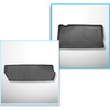 Set Kofferraumschale und angepasste Autoteppiche TPE für: Mercedes-Benz Vito W447 Tourer (10.2014-....) - hinter der dritten Sitzreihe;lange Version (Radstand 3200 mm, Autolänge 5140 mm);nicht verschiebbare Sitze, auf Haken;Version Compact, Long und Extra