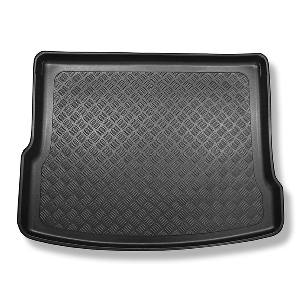 Kofferraumwanne für Volkswagen Tiguan II SUV (05.2016-....) - Kofferraummatte rutschfest Schutzmatte - Ladeboden oben (gerade Ladefläche); Varioboden im hoechsten Ebene; nicht fuer eHybrid