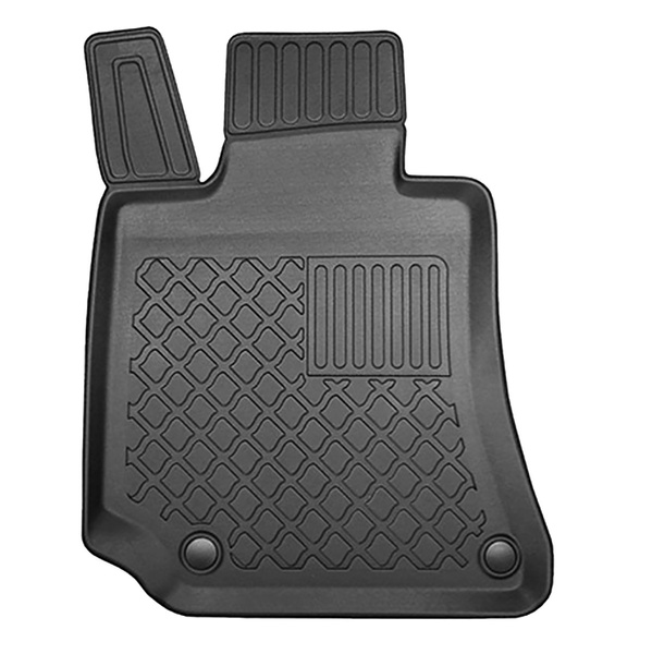 TPE Fußmatten Auto für Mercedes-Benz E Klasse W212 Limousine (2009-03.2016) - schwarz Automatten Autoteppiche