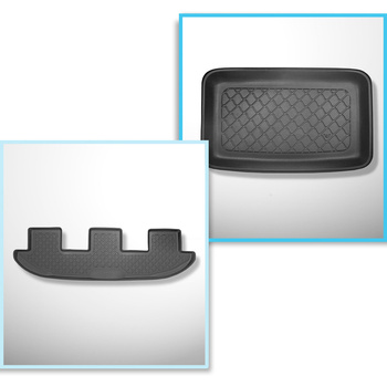 Set Kofferraumschale und angepasste Autoteppiche TPE für: Seat Alhambra II Van (