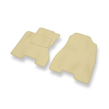 Fußmatten Auto für Renault Koleos I SUV (2008-2015) - Premium Velours beige Auto