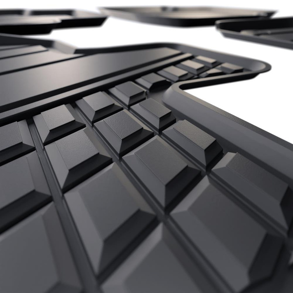 TPE Fußmatten Auto für Cupra Leon IV e-Hybrid Hatchback, Sportstourer (03.2020-....) - schwarz Automatten Autoteppiche