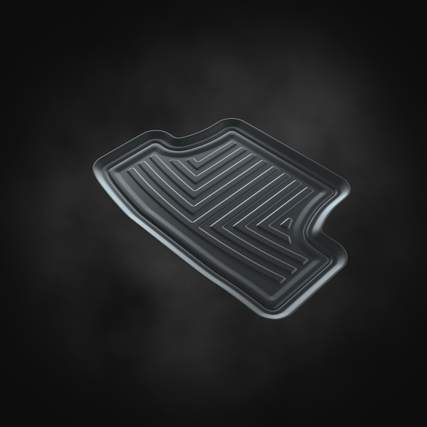 Gummifußmatten Auto für Cupra Leon Hatchback, Sportstourer (2020-....) - Gummimatten Gummi Fußmatten - schwarz - 4 Stk.