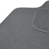 Fußmatten Auto für Opel Agila B Hatchback (2008-2014) - Premium Velours graue Automatten Autoteppiche