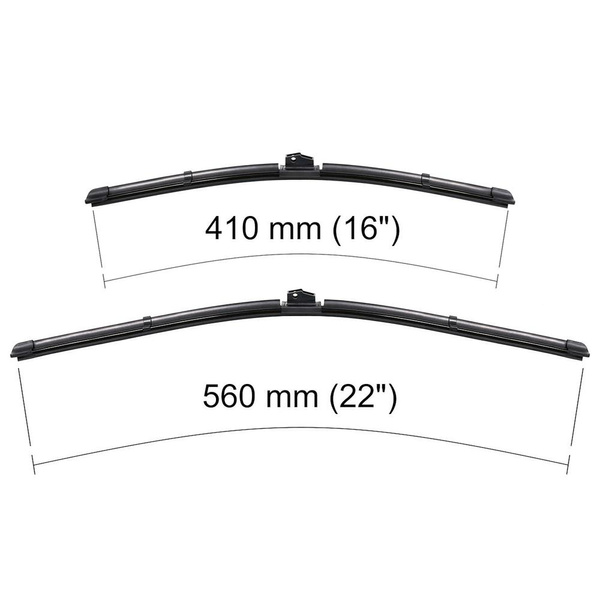 Vordere Scheibenwischer für Alfa Romeo 147 Hatchback (07.2005-12.2010) - Wischerblätter Flach