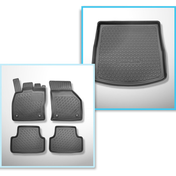 Set Kofferraumschale und angepasste Autoteppiche TPE für: Seat Leon III 5F Sport