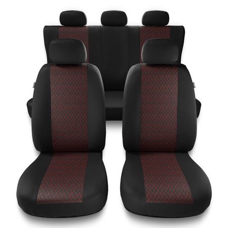 Universal Sitzbezüge Auto für Mazda 2 I, II, III, IV (2003-....) - Autositzbezüge Schonbezüge für Autositze - PF-RD