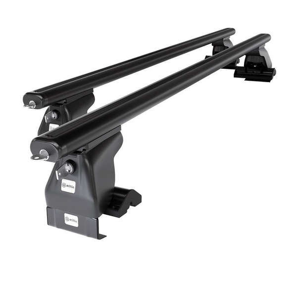 Aluminium-Dachträger für Ssangyong Rexton mk I (2002-2007) - schwarz Dachträger Dachgepäckträger - ohne Montagelemente