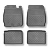 TPE Fußmatten Auto für Dacia Spring Crossover (2024-....) - schwarz Automatten Autoteppiche