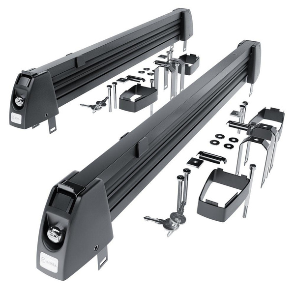 Skiträger auf dem Dachgepäckträger - Ski rack M-7703 - schwarz - für 3 Skipaare oder 2 Snowboards