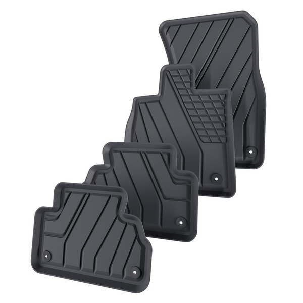 TPE Fußmatten Auto für Audi Q5 II SUV, Sportback (2017-....) - schwarz Automatten Autoteppiche