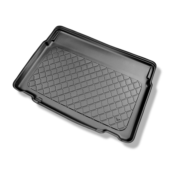 Kofferraumwanne für Citroen C3 Aircross II SUV (11.2017-2024) - Kofferraummatte rutschfest Schutzmatte - vertiefte Ladeflaeche; Varioboden im tiefsten Ebene oder ohne Varioboden; hintere Sitze umlegbar und verschiebbar