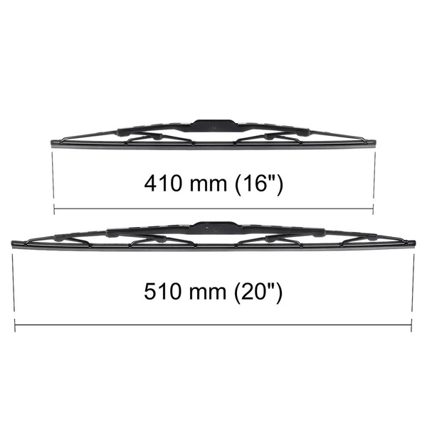 Vordere Scheibenwischer für Mazda 121 DB Limousine (11.1990-12.1995) - Wischerblätter Standard