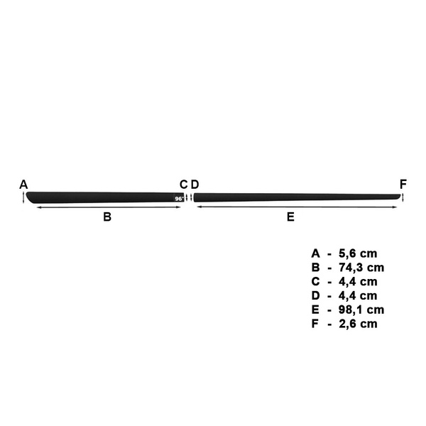 Schwarze Auto Seitenschutzleisten Toyota Yaris III, III FL Hatchback (5 Türen) - (2011-2019)