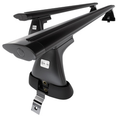 Aluminium-Dachträger für Renault Sandero (2008-2013) - schwarz Dachträger Dachgepäckträger - ohne Montagelemente