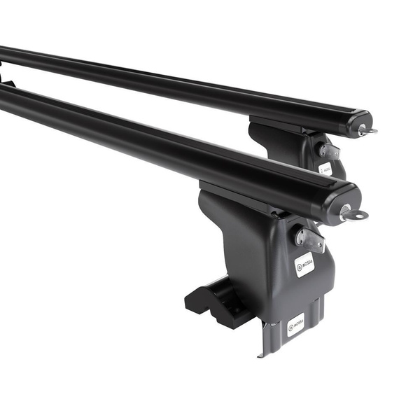 Aluminium-Dachträger für Kia Rio mk I (2000-2005) - schwarz Dachträger Dachgepäckträger - ohne Montagelemente