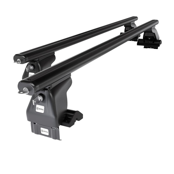 Aluminium-Dachträger für Toyota Yaris mk I (2004-2005) - schwarz Dachträger Dachgepäckträger - ohne Montagelemente