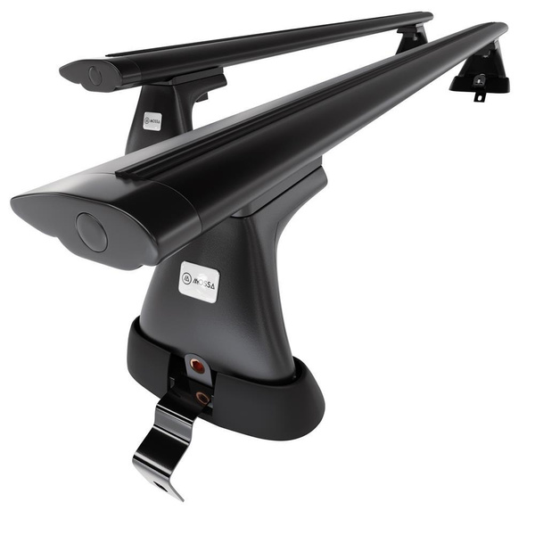 Aluminium-Dachträger für Volvo S60 (2010-2018) - schwarz Dachträger Dachgepäckträger - ohne Montagelemente