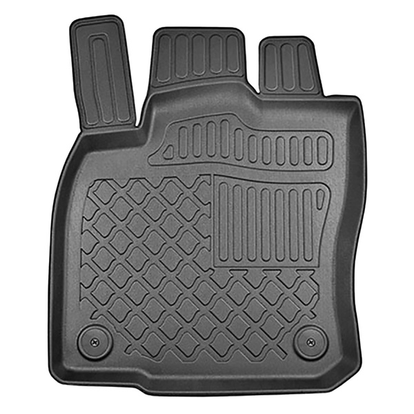 TPE Fußmatten Auto für Audi Q2 GA SUV (10.2016-....) - schwarz Automatten Autoteppiche