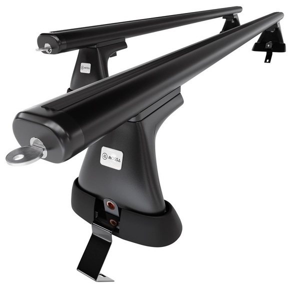 Aluminium-Dachträger für Citroen C4 (2010-2017) - schwarz Dachträger Dachgepäckträger - ohne Montagelemente