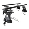 Aluminium-Dachträger für Renault Megane mk III (2008-2016) - schwarz Dachträger Dachgepäckträger - ohne Montagelemente
