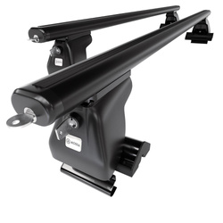 Aluminium-Dachträger für Nissan Terrano R20 mk II (2003-2006) - schwarz Dachträger Dachgepäckträger - ohne Montagelemente