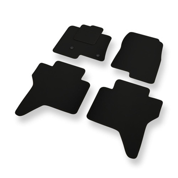 Fußmatten Auto für Mitsubishi Pajero IV SUV (2006-2017) 5 türig - schwarze Autom