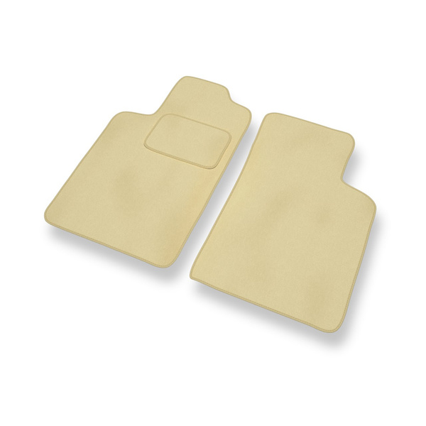 Fußmatten Auto für Renault Megane I Coupé, Grandtour, Hatchback, Cabriolet, Limousine (1995-2002) - Premium Velours beige Automatten Autoteppiche