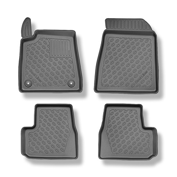 TPE Fußmatten Auto für Citroen C3 IV Hatchback (04.2024-....) - schwarz Automatt