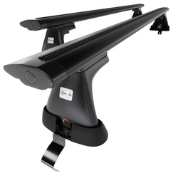 Aluminium-Dachträger für Volkswagen Passat B8 (2015-2023) - schwarz Dachträger Dachgepäckträger - ohne Montagelemente