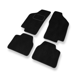 Fußmatten Auto für Lancia Delta II Hatchback (1993-1999) - Premium Velours schwarze Automatten Autoteppiche