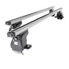 Aluminium-Dachträger für Renault Captur I (2013-2019) - silbern Dachträger Dachgepäckträger - ohne Montagelemente