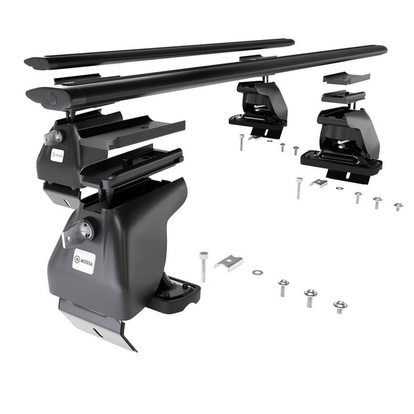 Aluminium-Dachträger für Citroen DS4 (2011-2018) - schwarz Dachträger Dachgepäckträger - ohne Montagelemente