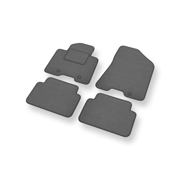 Fußmatten Auto für Kia Sportage IV SUV (2016-2021) - Premium Velours graue Autom