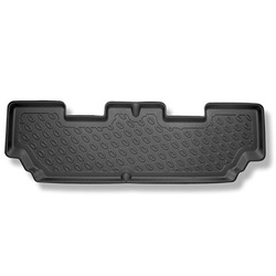 TPE Fußmatten Auto für Kia Carens IV MPV (04.2013-08.2019) - schwarz Automatten Autoteppiche - 7 Sitze; 3. Reihe