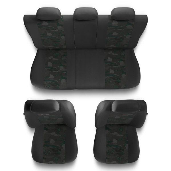 Universal Sitzbezüge Auto für Mazda 626 III, IV, V (1987-2002) - Autositzbezüge Schonbezüge für Autositze - UNE-GR