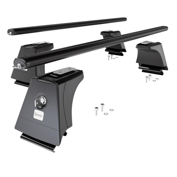 Aluminium-Dachträger für Volvo XC60 (2008-2017) - schwarz Dachträger Dachgepäckträger - integrierte Relinge