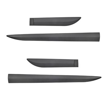 Schwarze Auto Seitenschutzleisten Ssangyong Korando SUV (2011-2016) - (Länge: 93