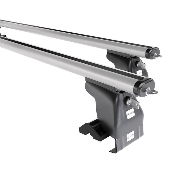 Aluminium-Dachträger für Mazda 3 mk I (2004-2008) - silbern Dachträger Dachgepäckträger - ohne Montagelemente