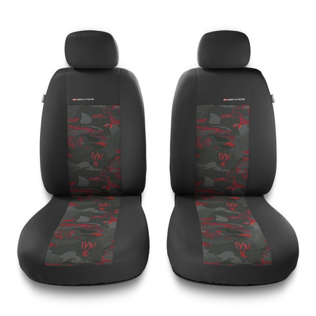Universal Sitzbezüge Auto für Chevrolet Rezzo (2004-2008) - Autositzbezüge Schonbezüge für Autositze - 2UNE-RD
