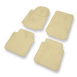 Fußmatten Auto für Alfa Romeo 75 Limousine (1985-1992) - Premium Velours beige Automatten Autoteppiche